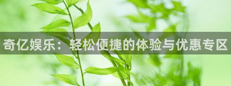 bbin视讯pg：奇亿娱乐：轻松便捷的体验与优惠专区