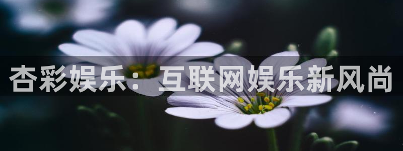 bbin视讯平台登录：杏彩娱乐：互联网娱乐新风尚